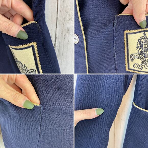 VTG 50's Piper Academy Of The Sacred Heart City House Academia Blazer Size Large - Picture 10 of 13